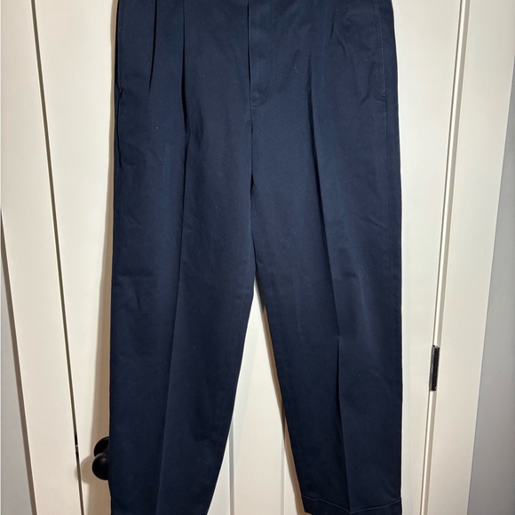 Brooks Brothers Advantage Chino Elliot Cotton Navy Pants - Picture 1 of 3